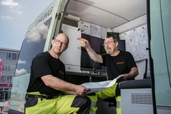 Rolling LED Über Uns mobile Werbung