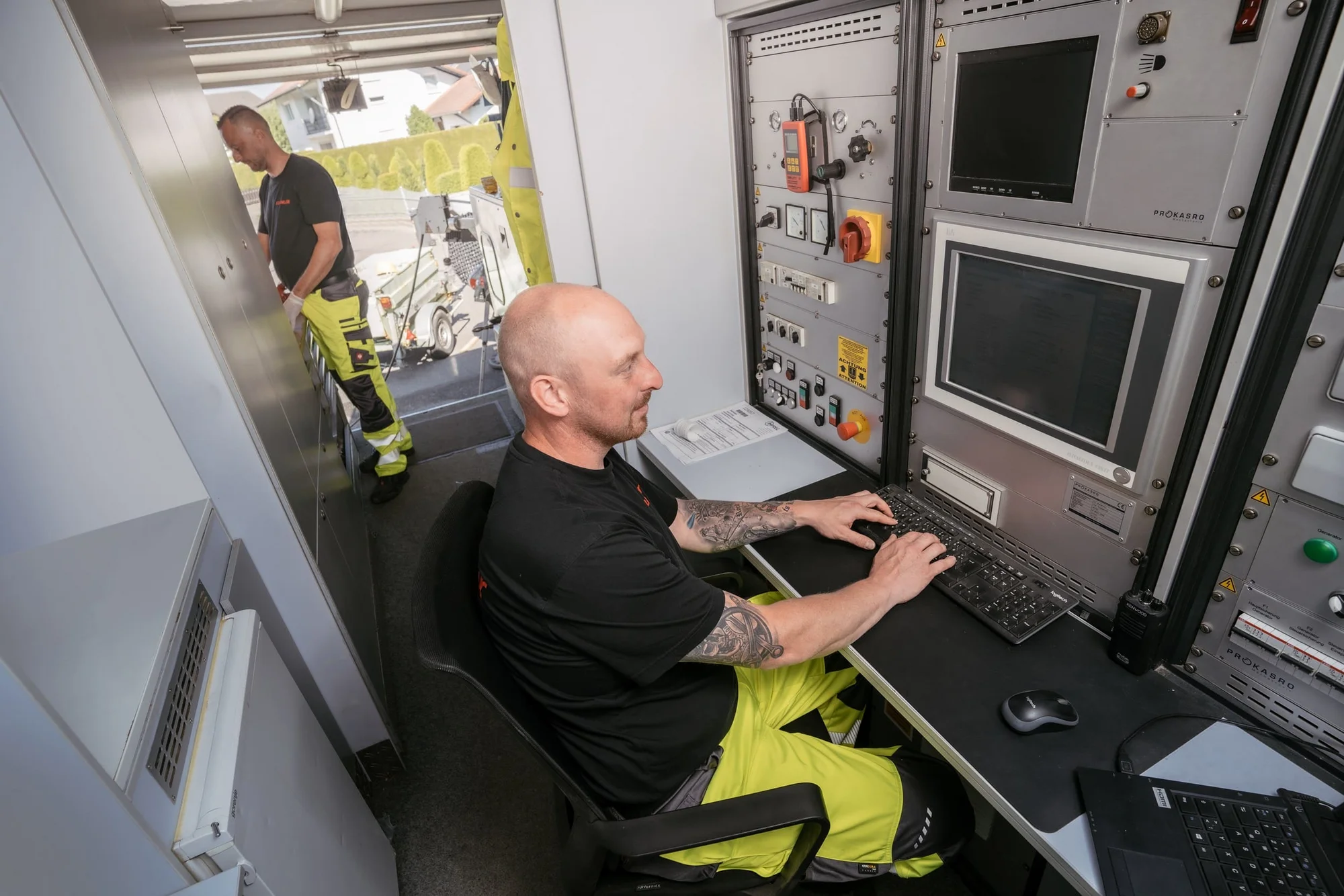 Rolling LED Über Uns mobile Werbung